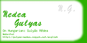 medea gulyas business card