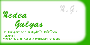 medea gulyas business card